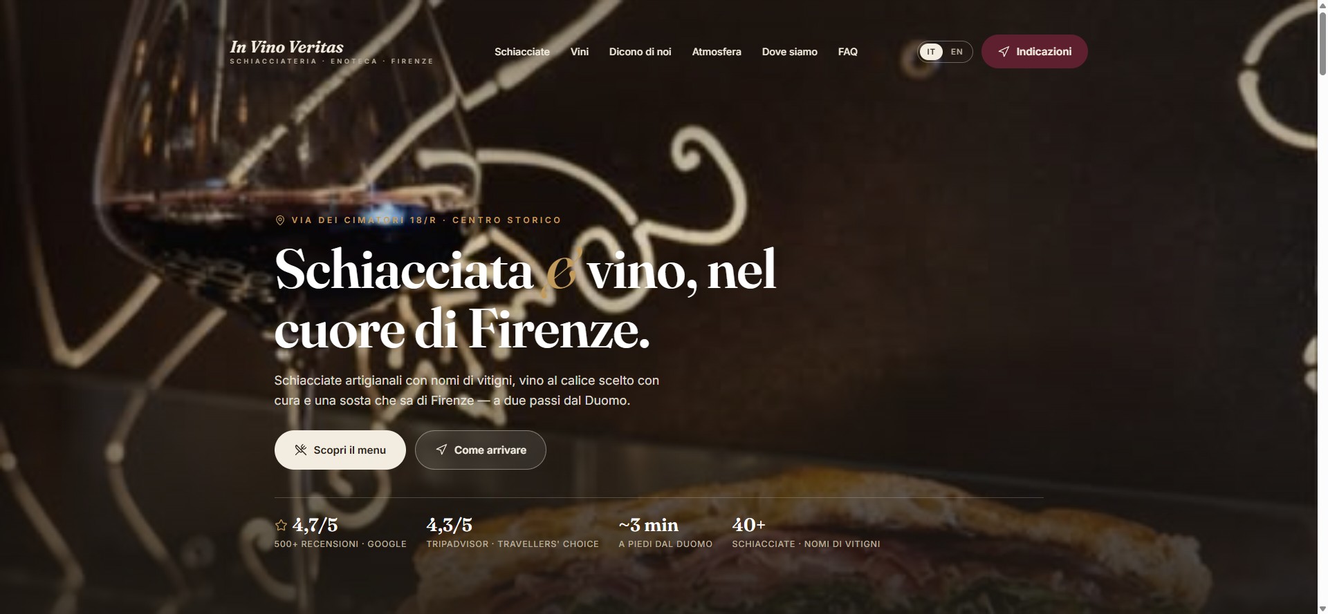 Site In Vino Veritas Firenze — enoteca